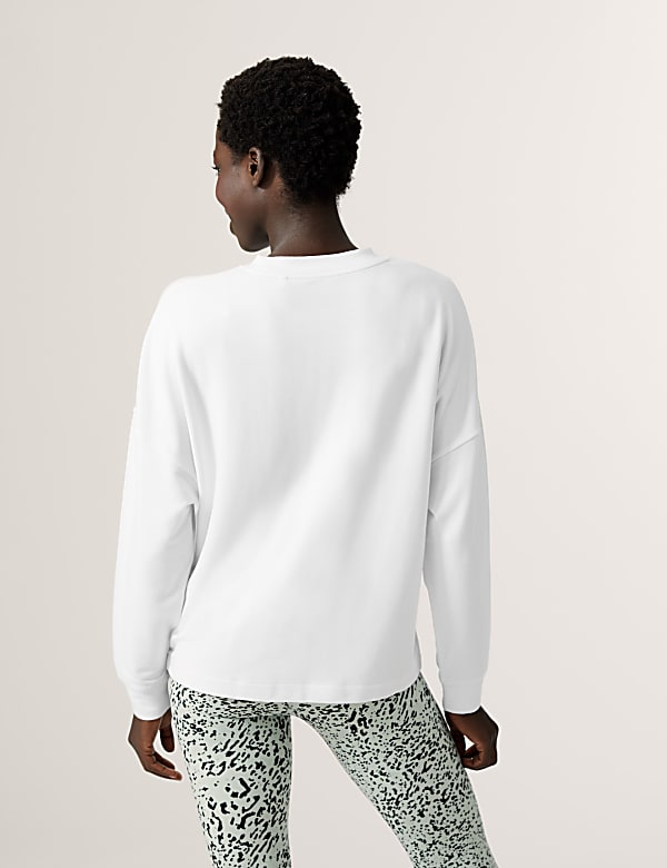 Modal Rich Crew Neck Relaxed Sweatshirt