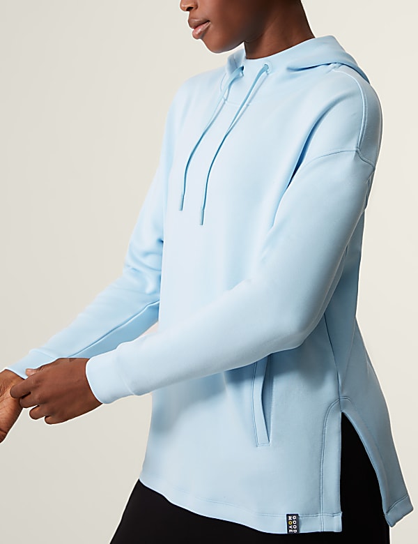 Buy Hooded Relaxed Long Sleeve Yoga Hoodie at Marks Spencer