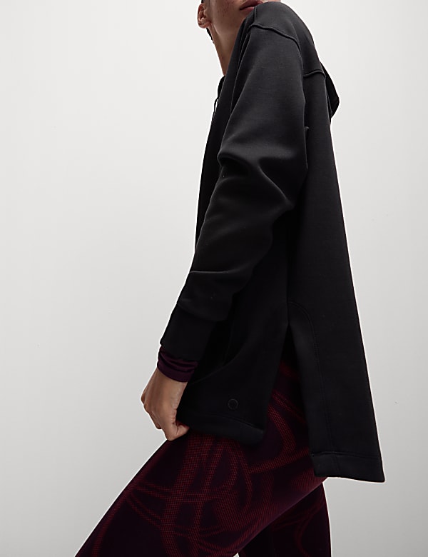 Hooded Relaxed Long Sleeve Yoga Hoodie - VN