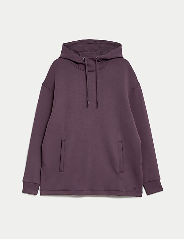 Hooded Relaxed Long Sleeve Yoga Hoodie - DE