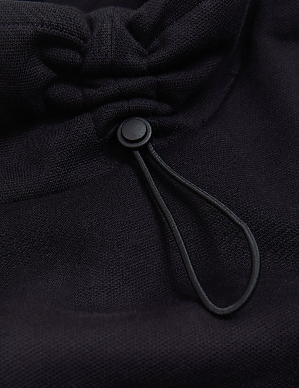 Cotton Rich Funnel Neck Oversized Sweatshirt