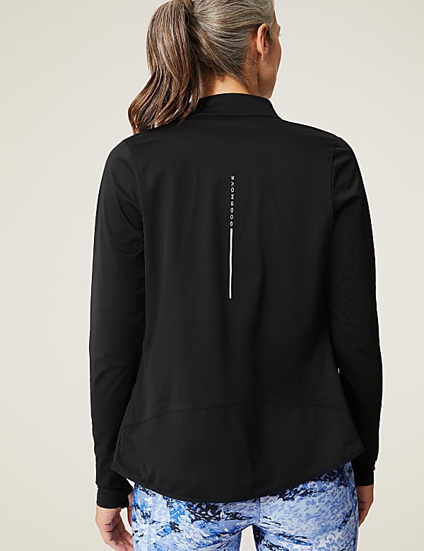 Funnel Neck Zip Up Long Sleeve Track Top