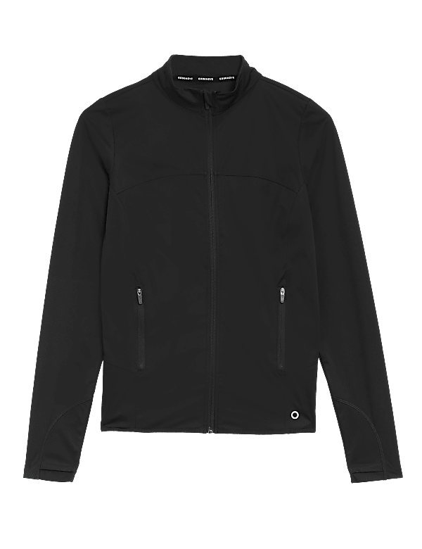 Funnel Neck Zip Up Long Sleeve Track Top