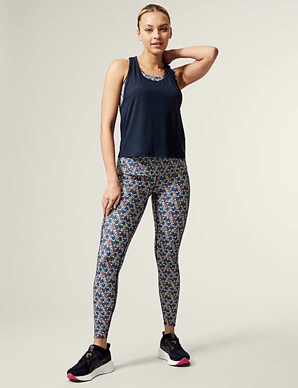 Printed 2-in-1 Vest Top
