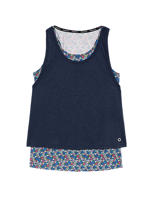 Printed 2-in-1 Vest Top