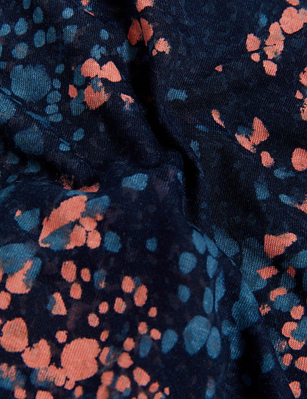 Printed Scoop Neck 2-in-1 T-Shirt