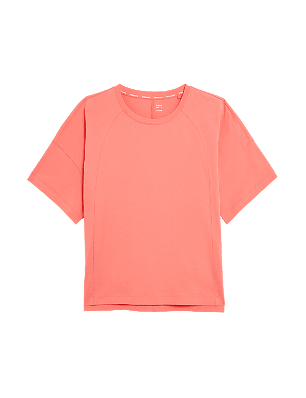 Pure Cotton Scoop Neck Oversized T-Shirt