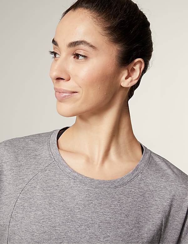 Pure Cotton Scoop Neck Oversized T-Shirt