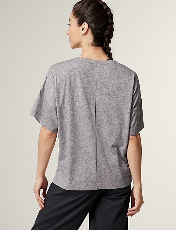 Pure Cotton Scoop Neck Oversized T-Shirt