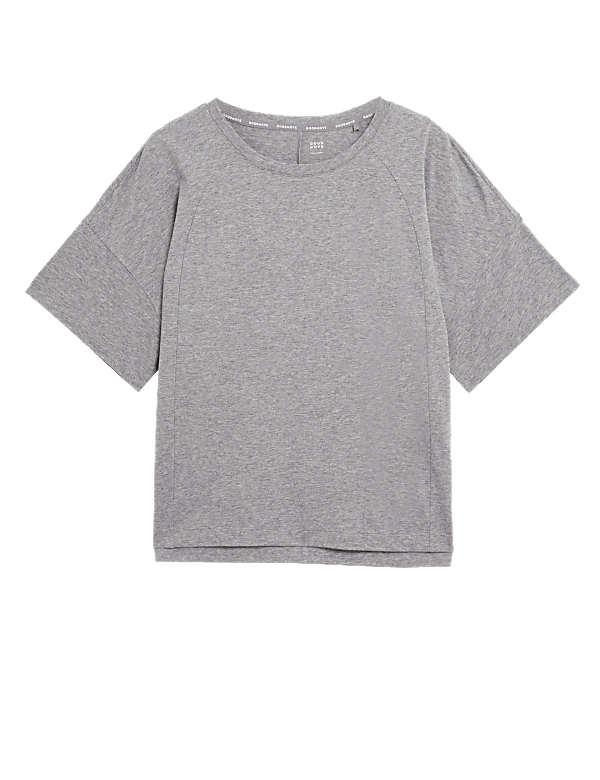 Pure Cotton Scoop Neck Oversized T-Shirt