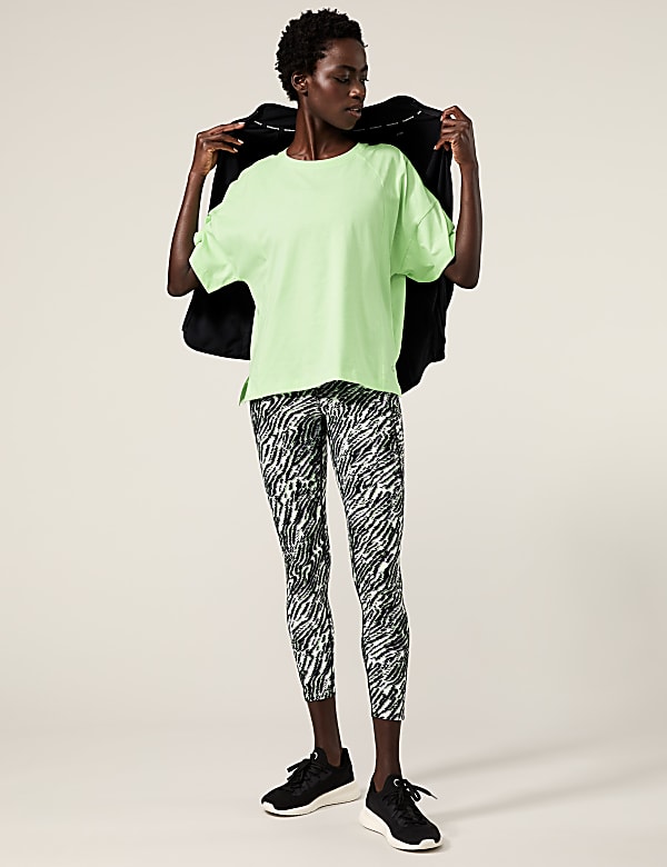 Pure Cotton Scoop Neck Oversized T-Shirt