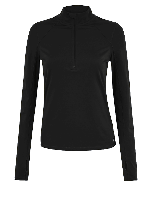 Half Zip Long Sleeve Running Top