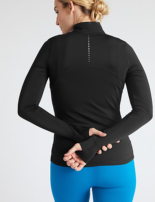 Zipped Through Run Top