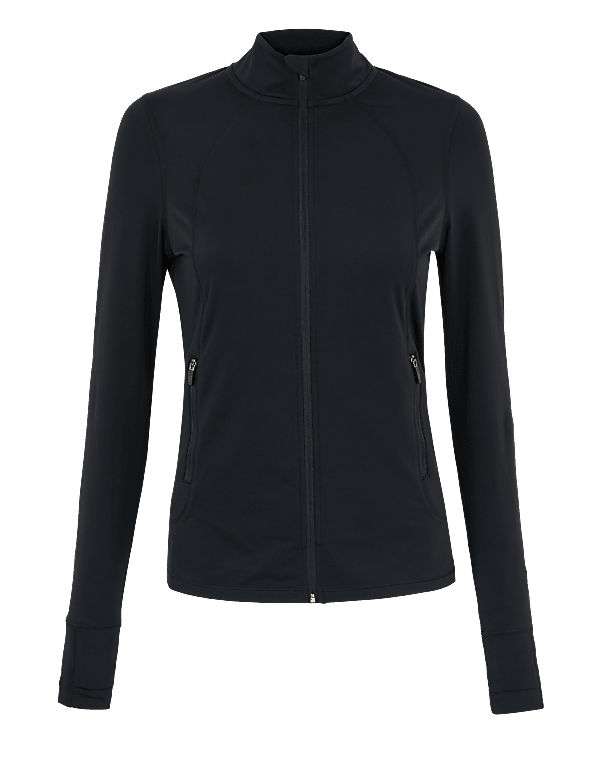 Zipped Through Run Top