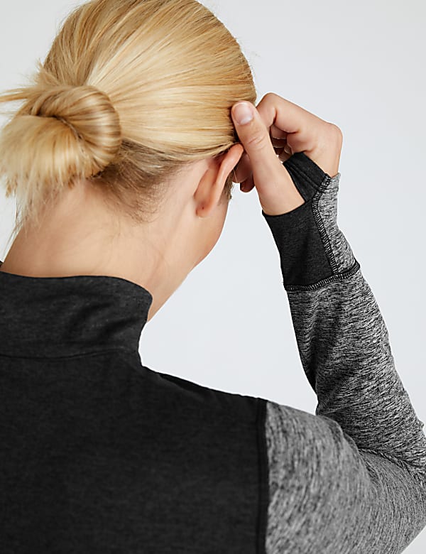 Zipped Through Run Top