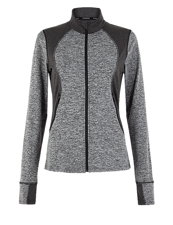 Zipped Through Run Top
