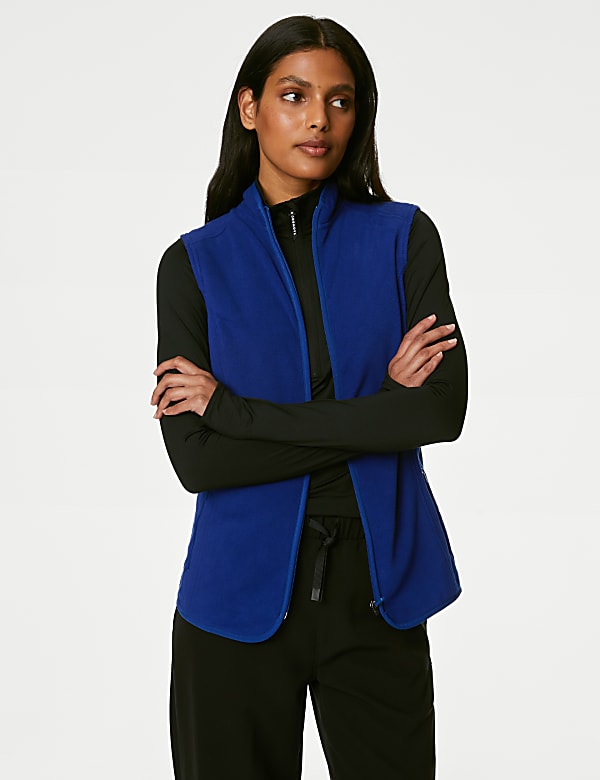 Zip Up Funnel Neck Gilet