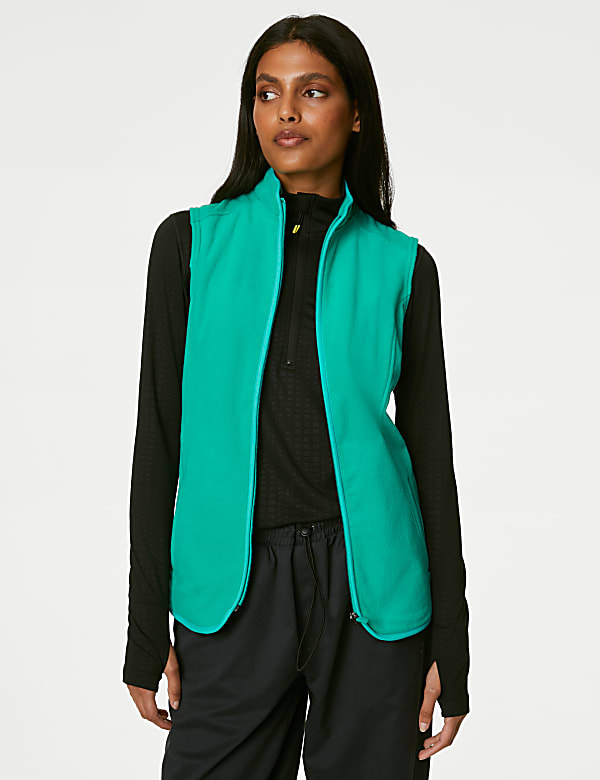 Zip Up Funnel Neck Gilet