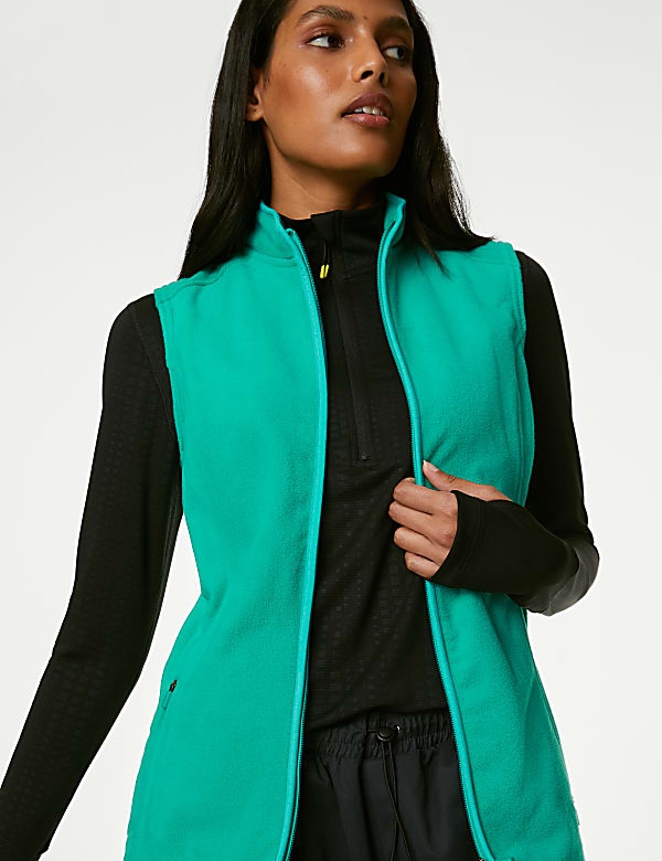 Zip Up Funnel Neck Gilet