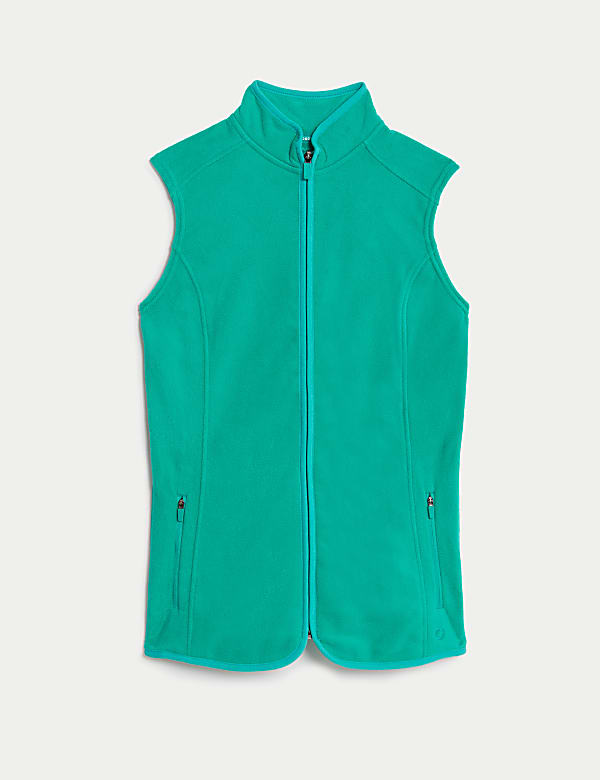 Zip Up Funnel Neck Gilet - GR