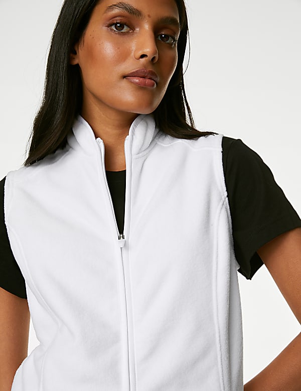 Zip Up Funnel Neck Gilet