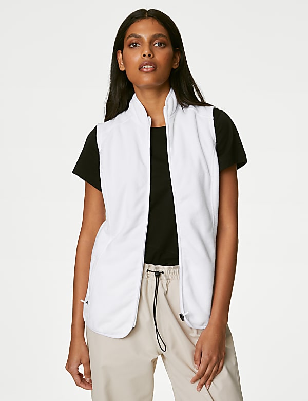 Zip Up Funnel Neck Gilet