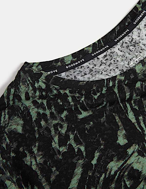 Printed Scoop Neck Relaxed T-Shirt