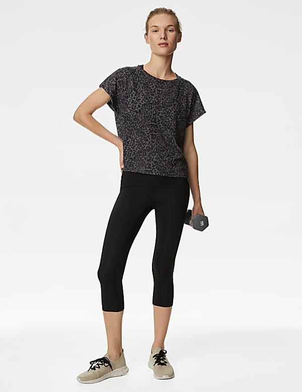 Printed Scoop Neck Relaxed T-Shirt