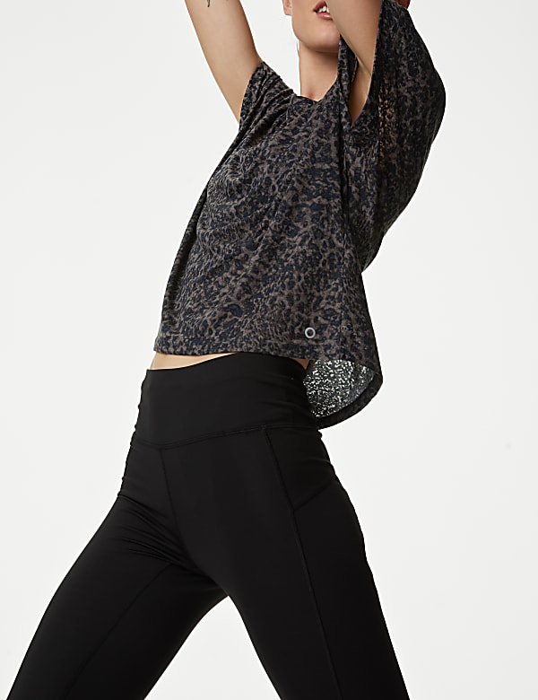 Printed Scoop Neck Relaxed T-Shirt