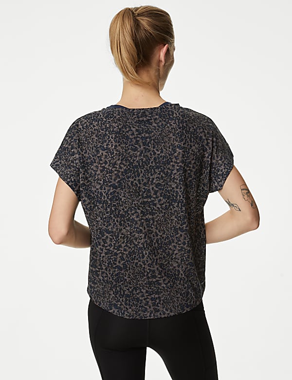 Printed Scoop Neck Relaxed T-Shirt