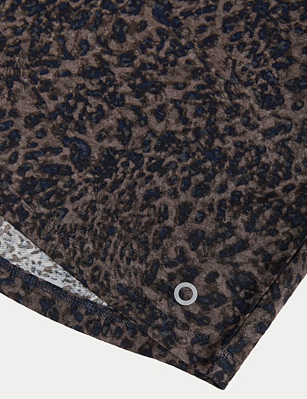 Printed Scoop Neck Relaxed T-Shirt