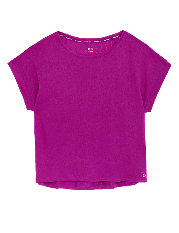 Lightweight Scoop Neck Relaxed T-Shirt
