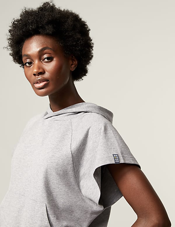 Cotton Rich Sleeveless Hoodie