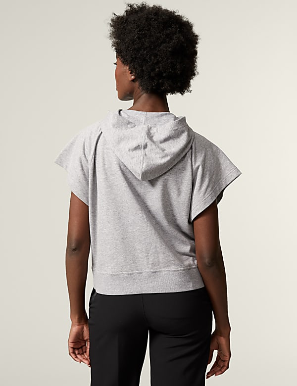 Cotton Rich Sleeveless Hoodie
