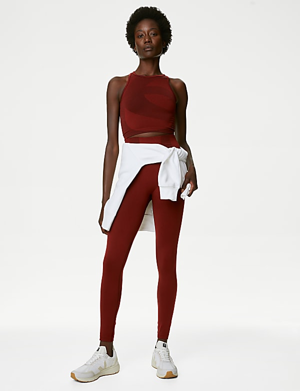 Buy Scoop Neck Seamless Fitted Crop Top at Marks Spencer