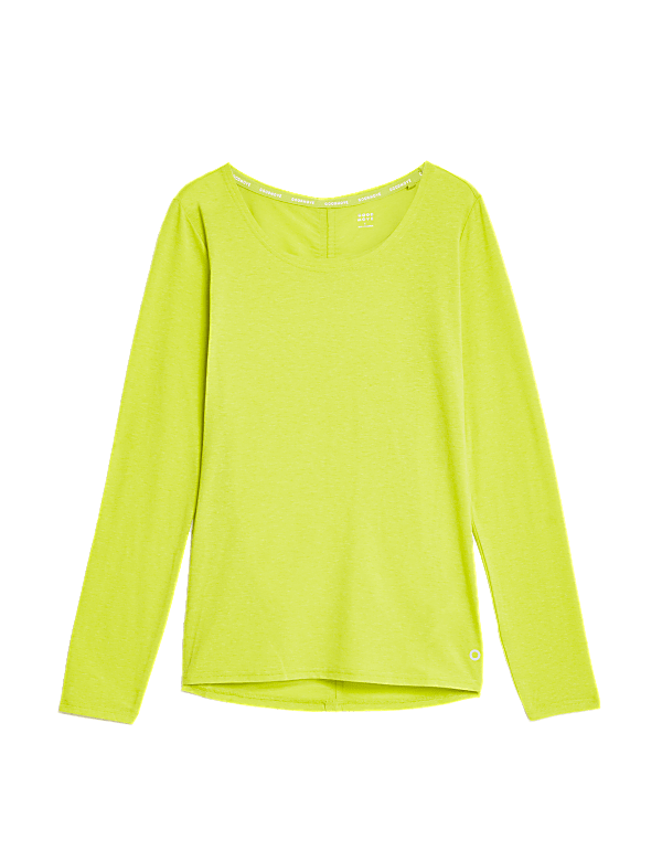 Scoop Neck Ruched Back Yoga Top