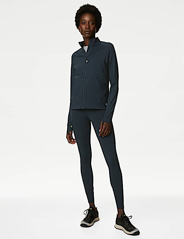 Funnel Neck Zip Up Walking Top
