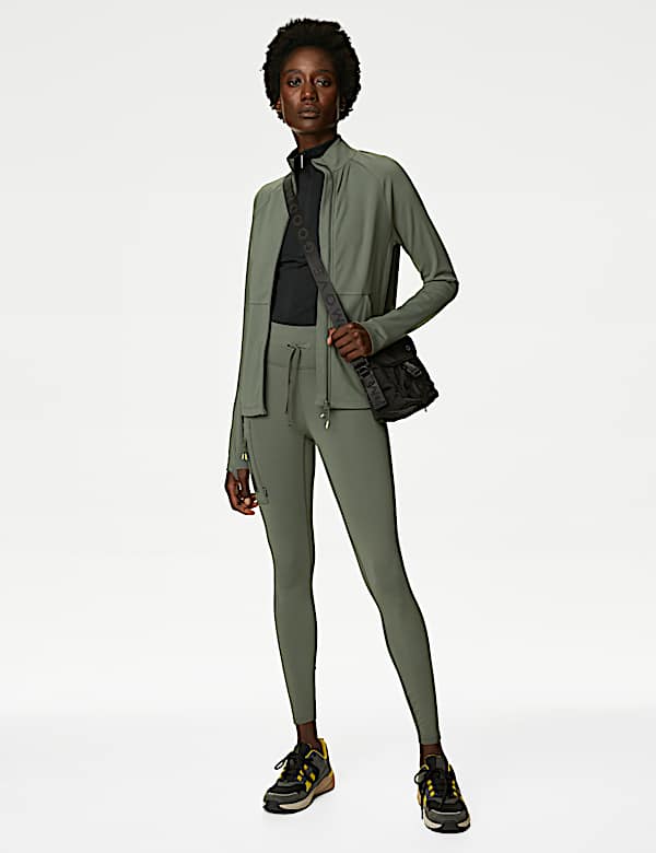 Funnel Neck Zip Up Walking Top