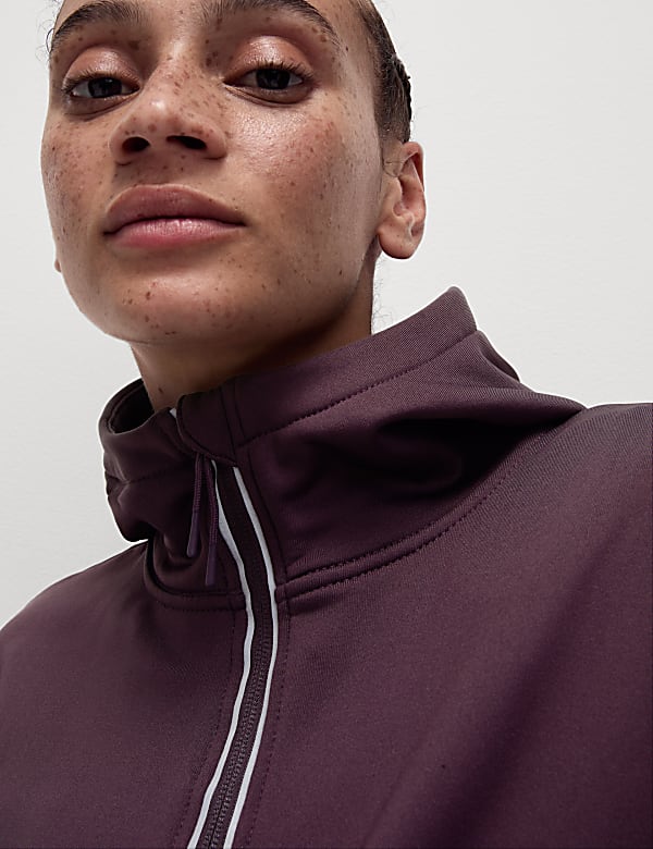 Ultraheat Half Zip Relaxed Hoodie BLACKBERRY Hoodies M S JE