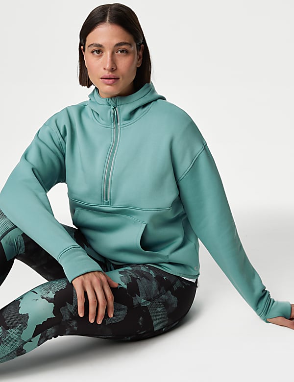 Ultraheat Half Zip Relaxed Hoodie BLACKBERRY Hoodies M S FI