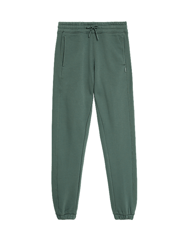 Cotton Rich RelaxedHigh Waisted Joggers