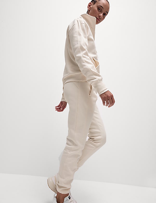 Cotton Rich Funnel Neck Half Zip Sweatshirt