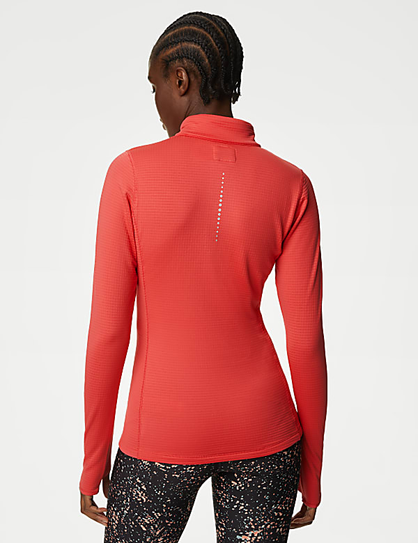 Thermal Textured Half Zip Running Top
