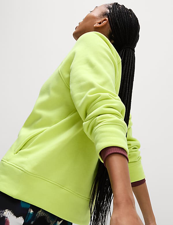 Cotton Rich Crew Neck Sweat-shirt - US