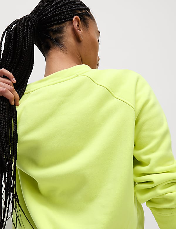 Cotton Rich Crew Neck Sweat-shirt - US