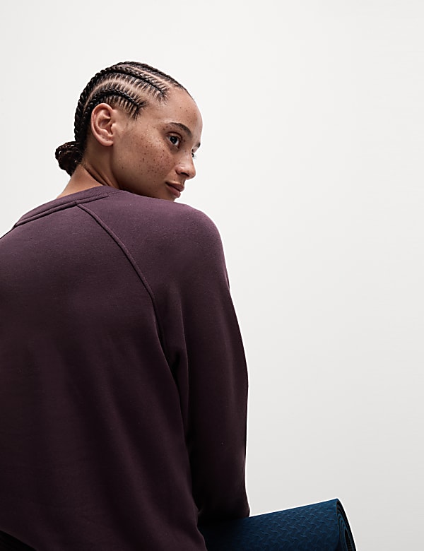 Cotton Rich Crew Neck Sweat-shirt - KR