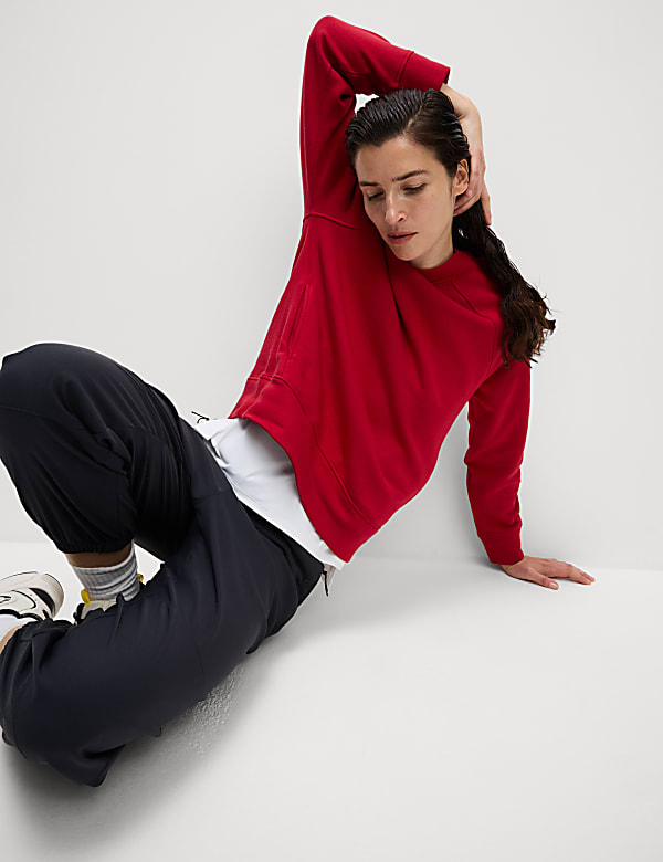 Cotton Rich Crew Neck Sweat-shirt - IL