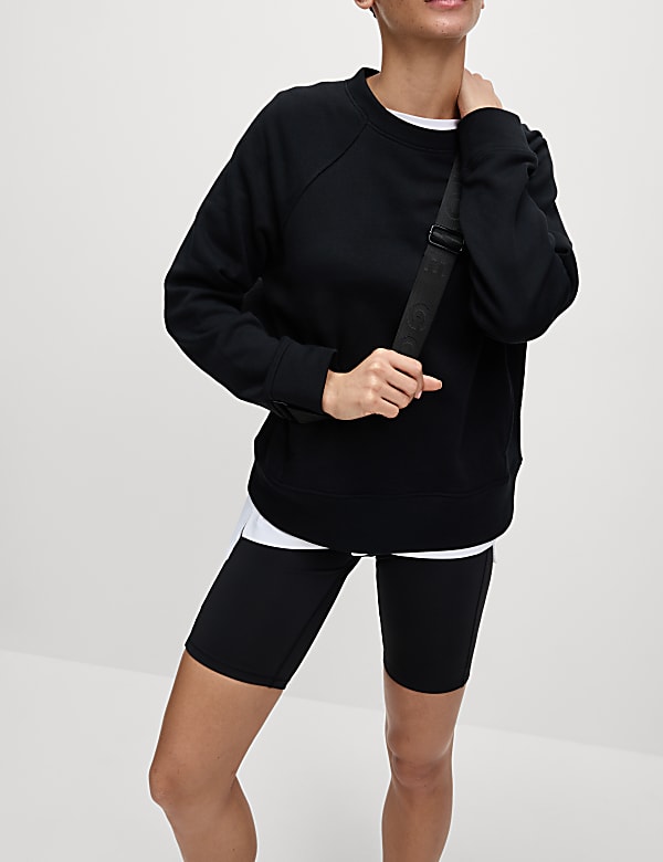 Cotton Rich Crew Neck Sweatshirt - JP