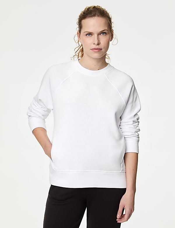 Cotton Rich Crew Neck Sweat-shirt - TW