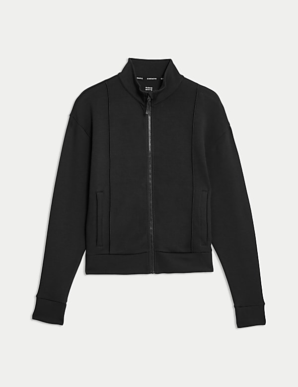 Funnel Neck Zip Up Yoga Sweatshirt - KR